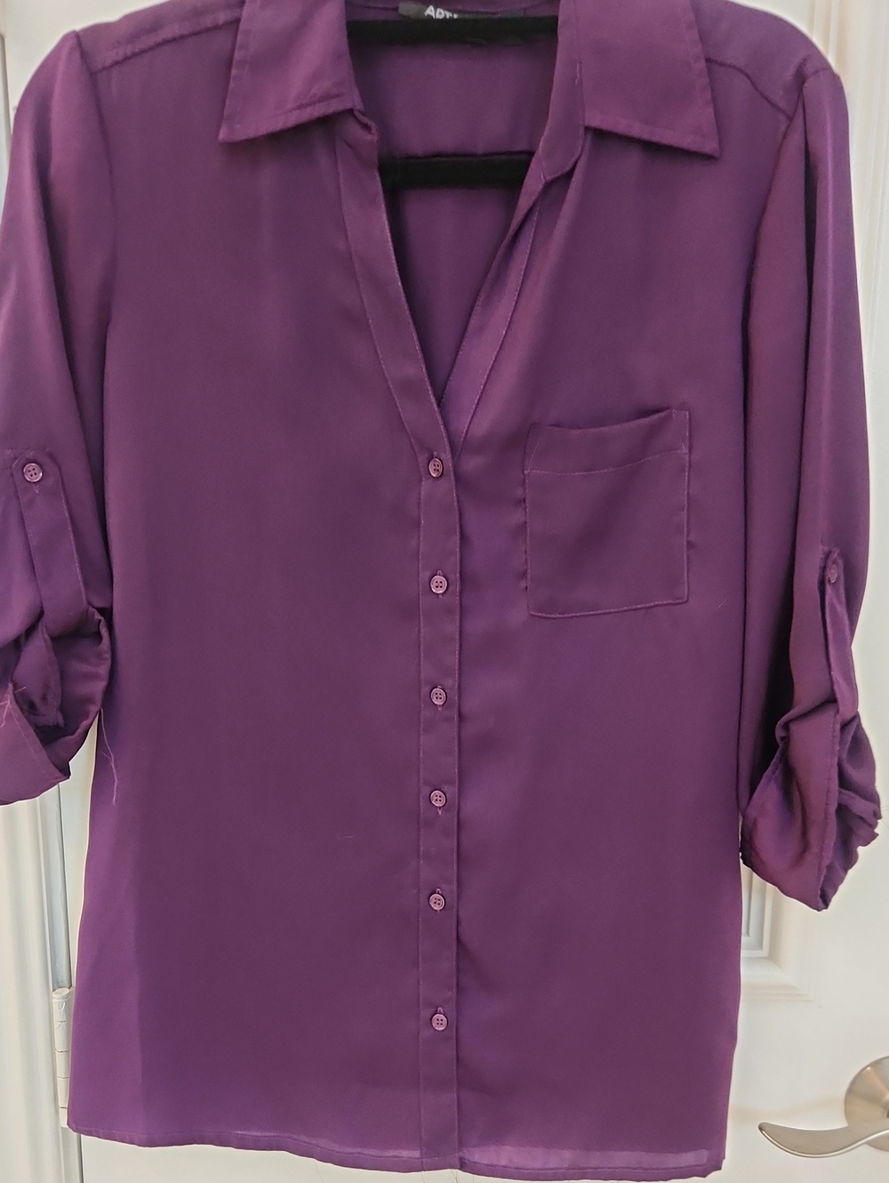 Apt. 9 Deep Purple Button-Down Shirt